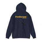 Perdurant Collective Footprint Hoodie - Dark Minimal Unisex Graphic Hoodie