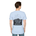 Mont Blanc Topographic T-Shirt - Light Unisex Mountain Relief Tee