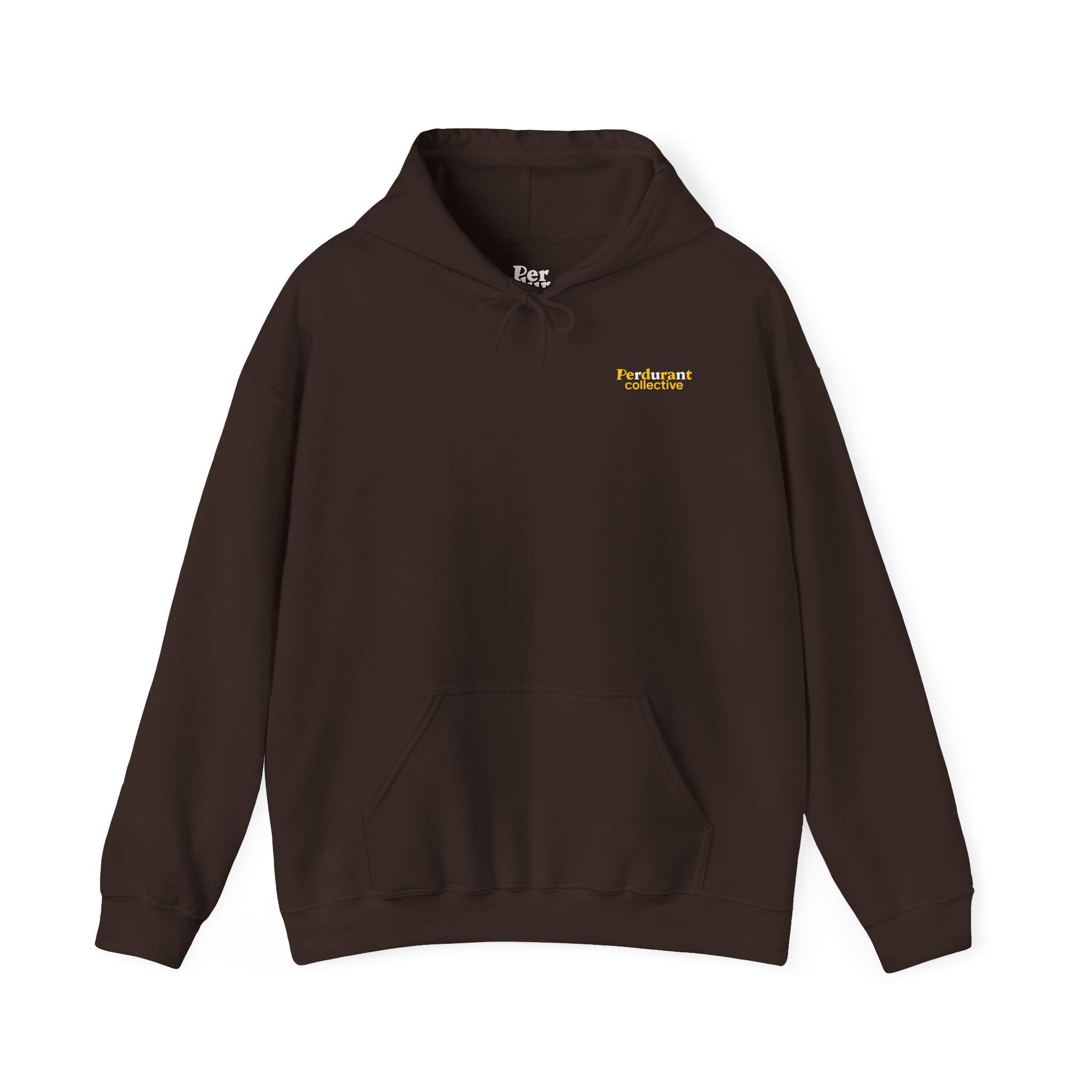 Perdurant Collective RUN RUN RUN Hoodie - Dark Athletic Unisex Graphic Pullover for Runners