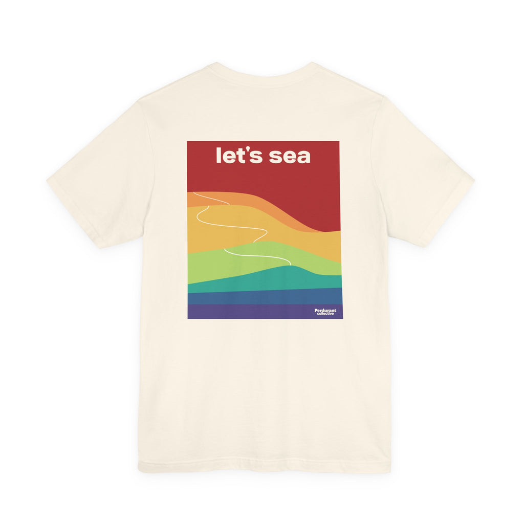 Perdurant Collective Let's Sea Trail T-Shirt - Light Graphic Summer Adventure Tee