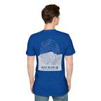 Mont Blanc Topographic T-Shirt - Dark Unisex Mountain Relief Tee