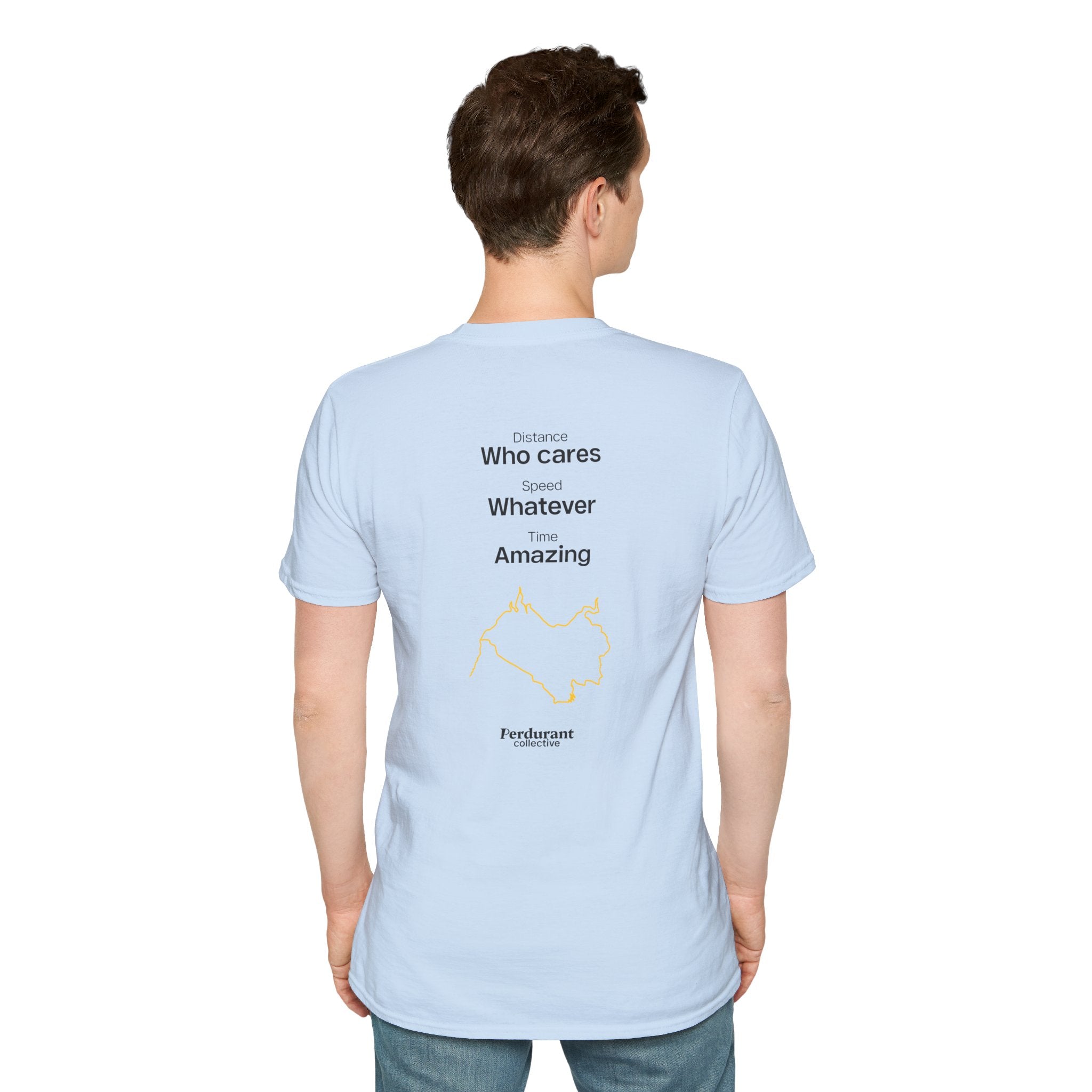Perdurant Collective Running Statistics T-Shirt - Unisex Graphic Marathon Tee