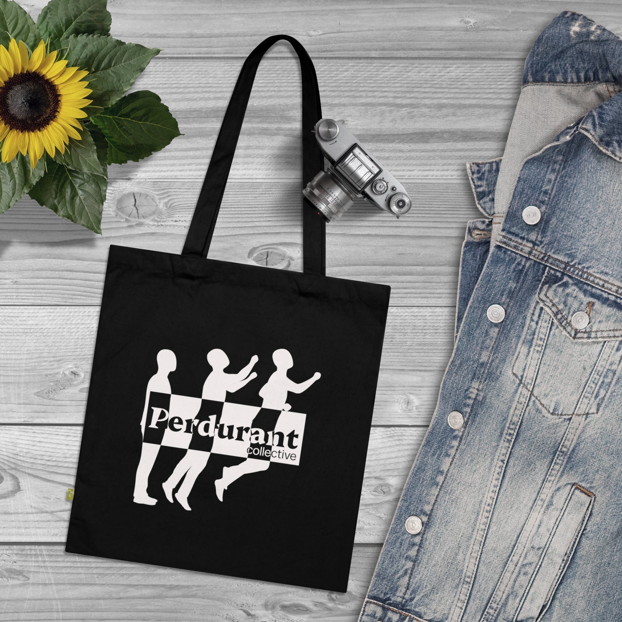 Perdurant Collective - the Minimal Dark Unisex Tote Bag