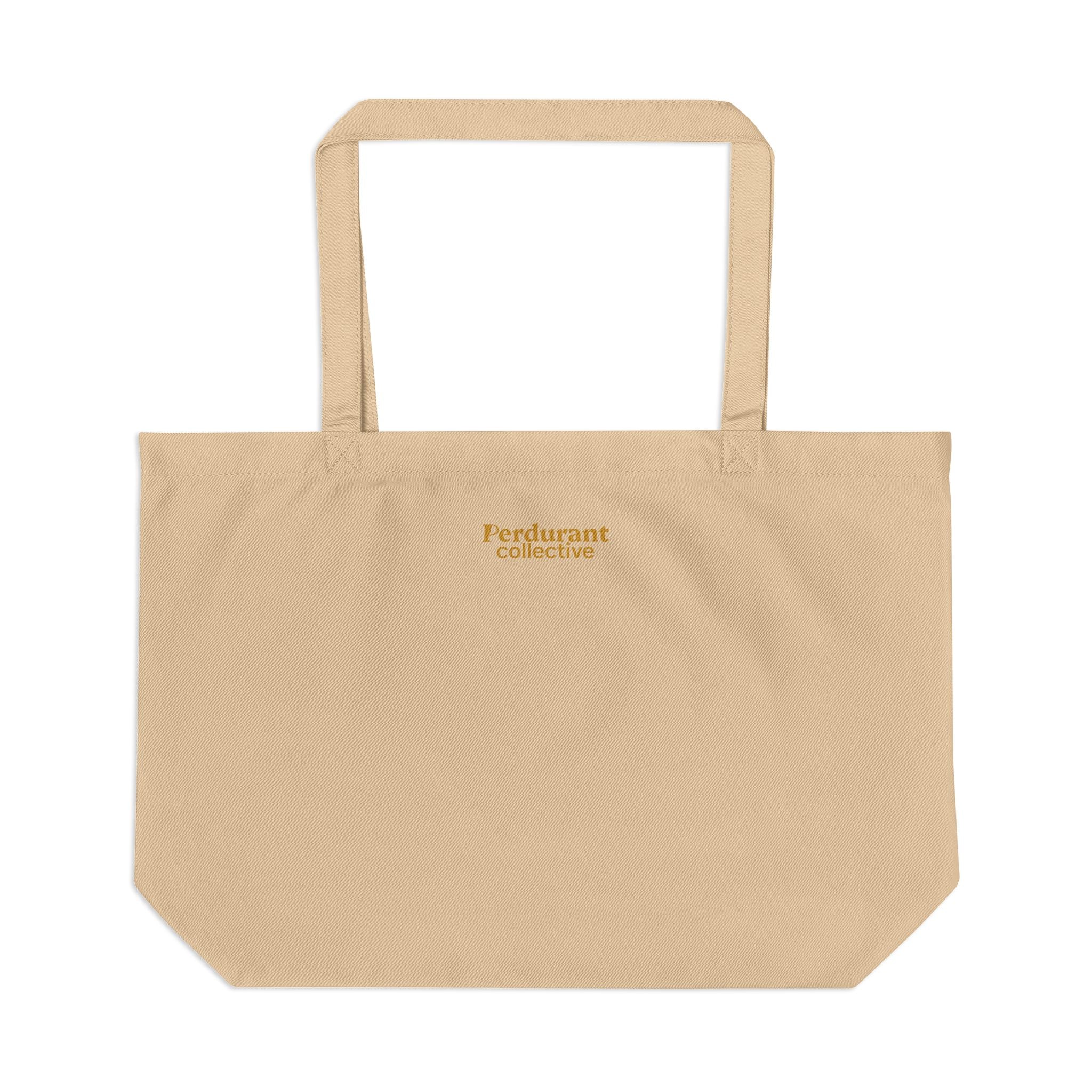 Perdurant Collective Let's Trail Eco Tote - Retro Beach Trail Tote Bag