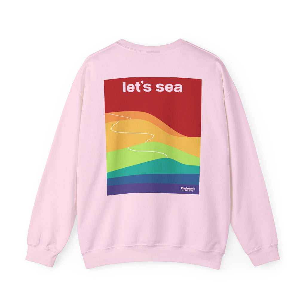 Perdurant Collective Let's Sea Trail Sweatshirt - Graphic Summer Adventure Crewneck
