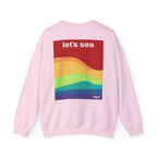 Perdurant Collective Let's Sea Trail Sweatshirt - Graphic Summer Adventure Crewneck