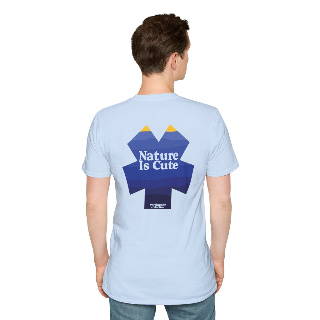 Perdurant Collective Nature Is Cute Hiking T-Shirt - Unisex Cotton Outdoors Tee