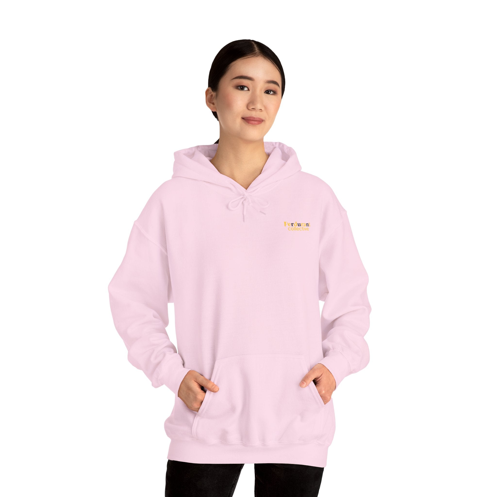 Perdurant Collective RUN RUN RUN Hoodie - Light Athletic Unisex Graphic Pullover for Runners