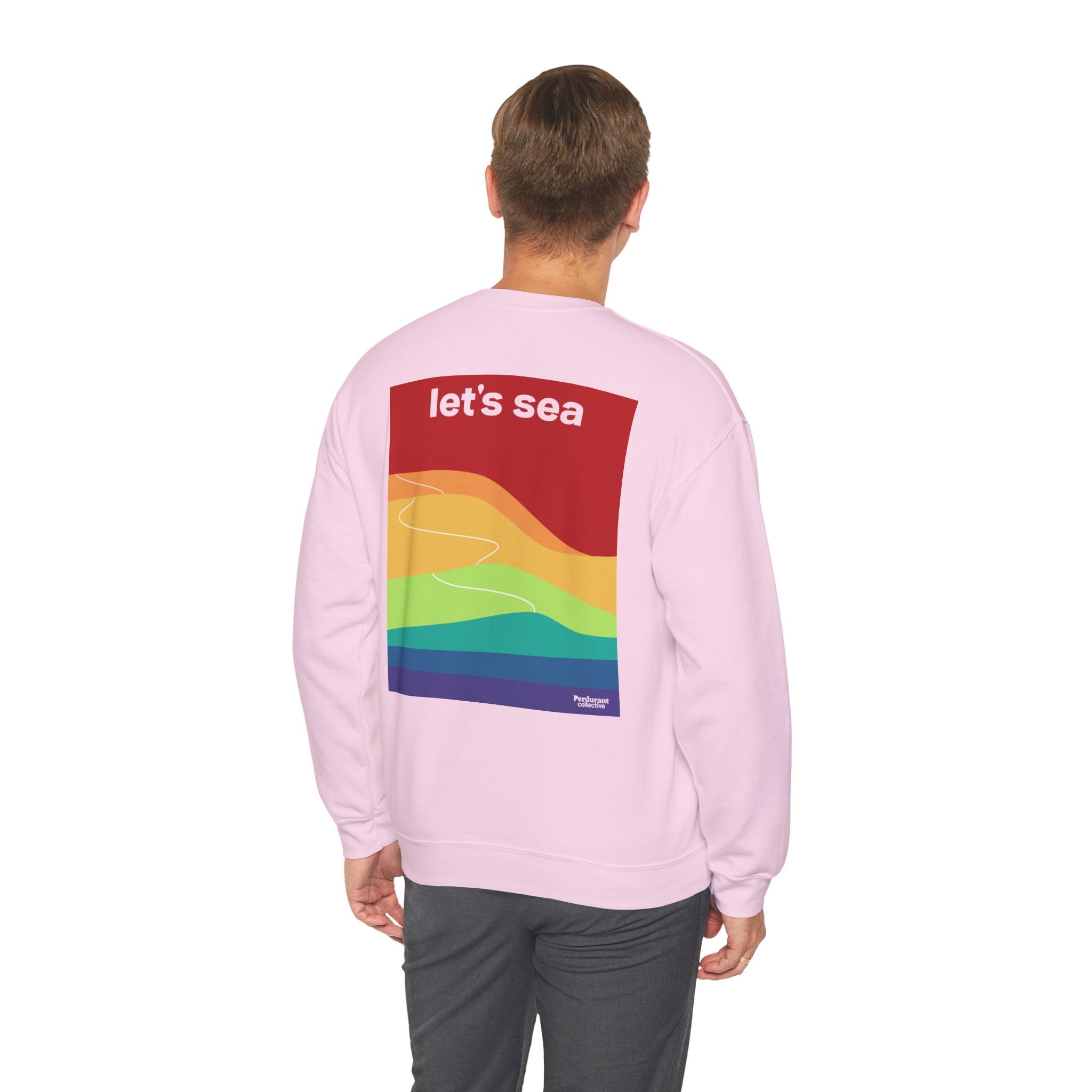 Perdurant Collective Let's Sea Trail Sweatshirt - Graphic Summer Adventure Crewneck