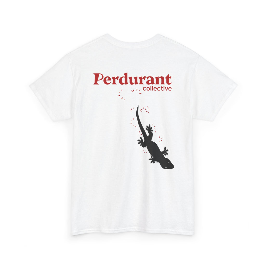 Perdurant Collective Footprint T-Shirt - Light Minimal Unisex Graphic Tee