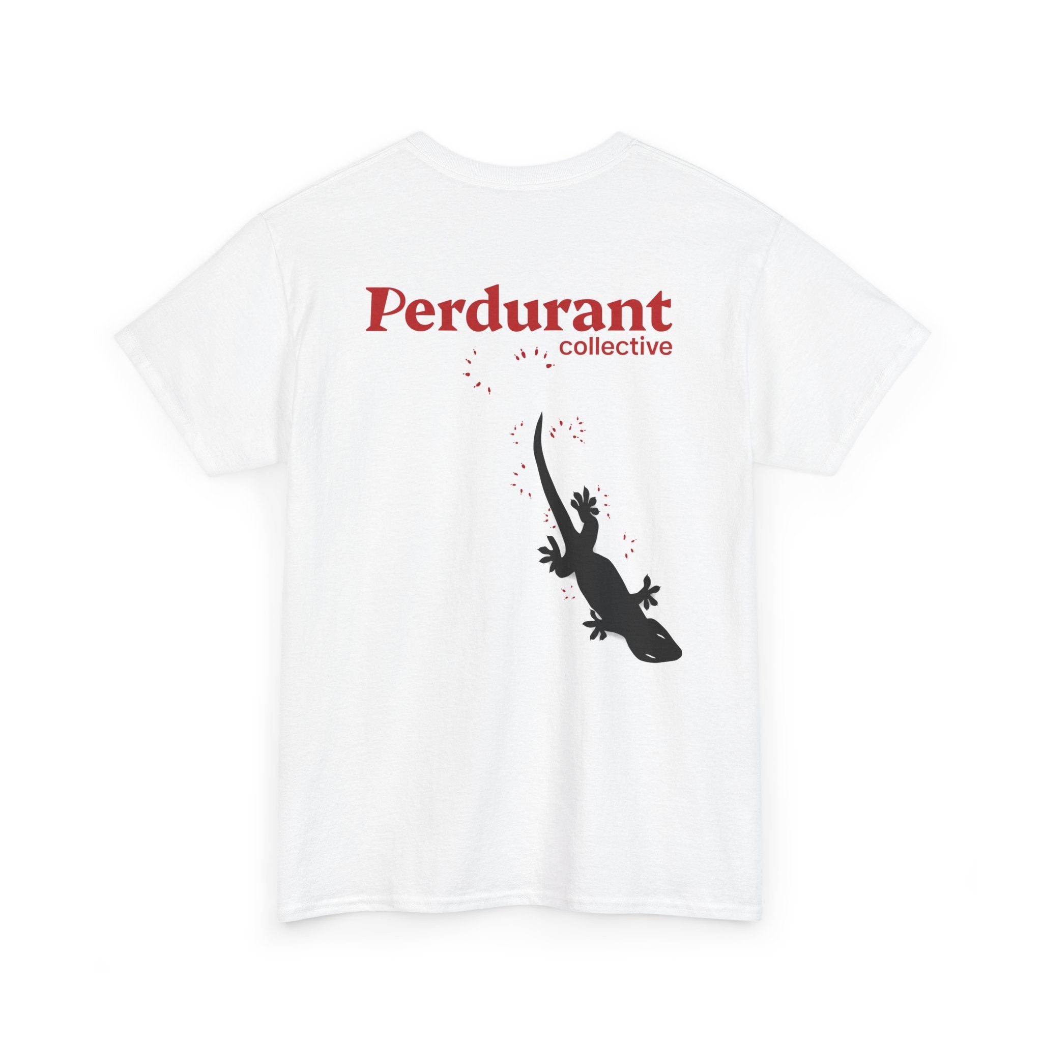 Perdurant Collective Footprint T-Shirt - Light Minimal Unisex Graphic Tee