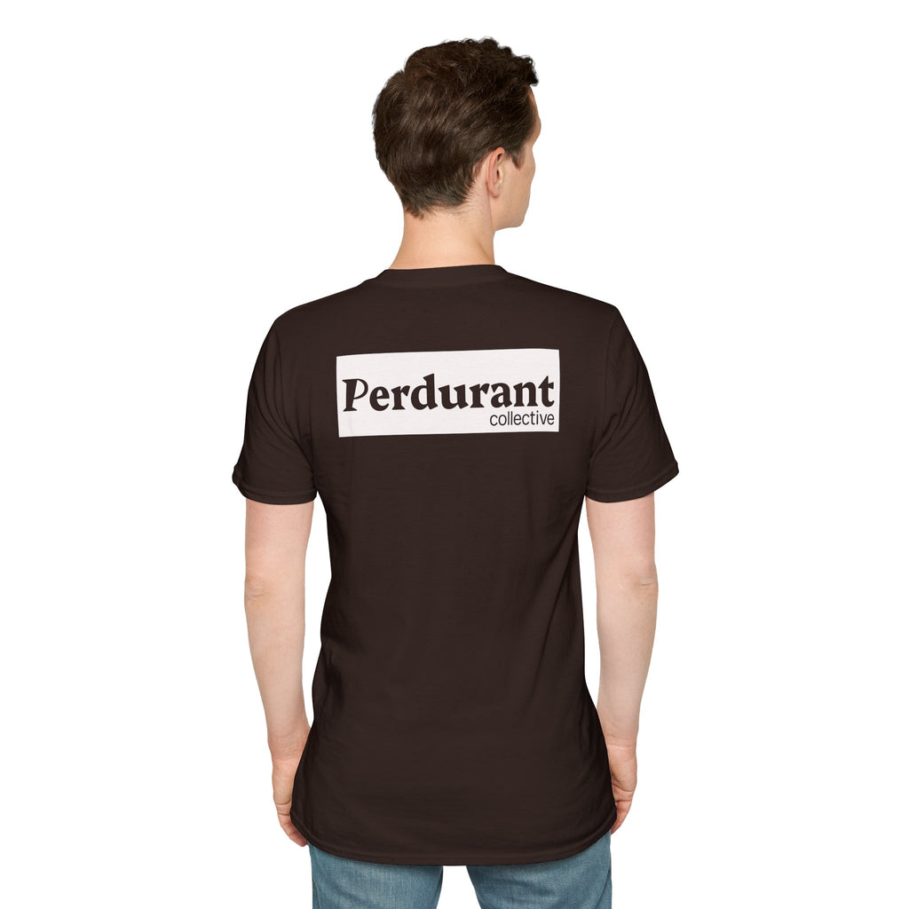 Perdurant Collective Logo T-Shirt - Dark Minimal Unisex Graphic Tee