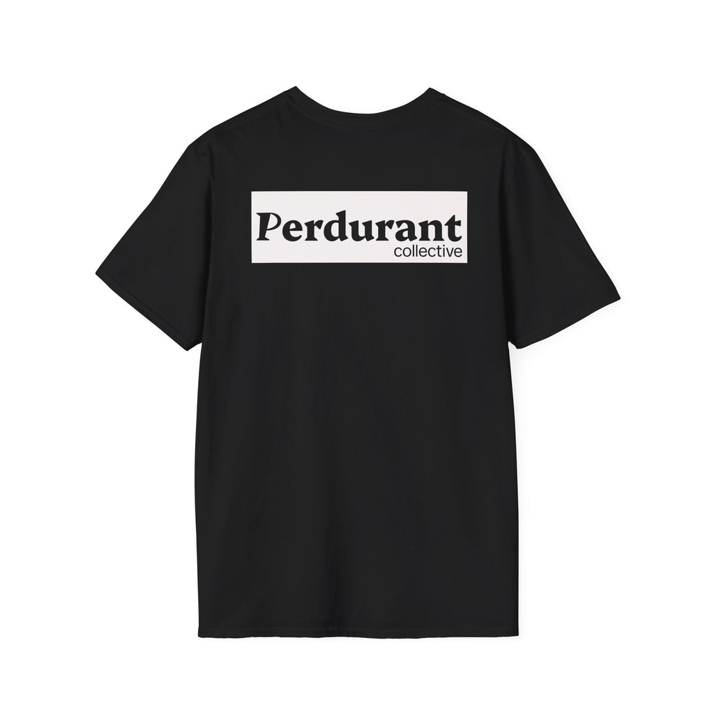 Perdurant Collective Logo T-Shirt - Dark Minimal Unisex Graphic Tee