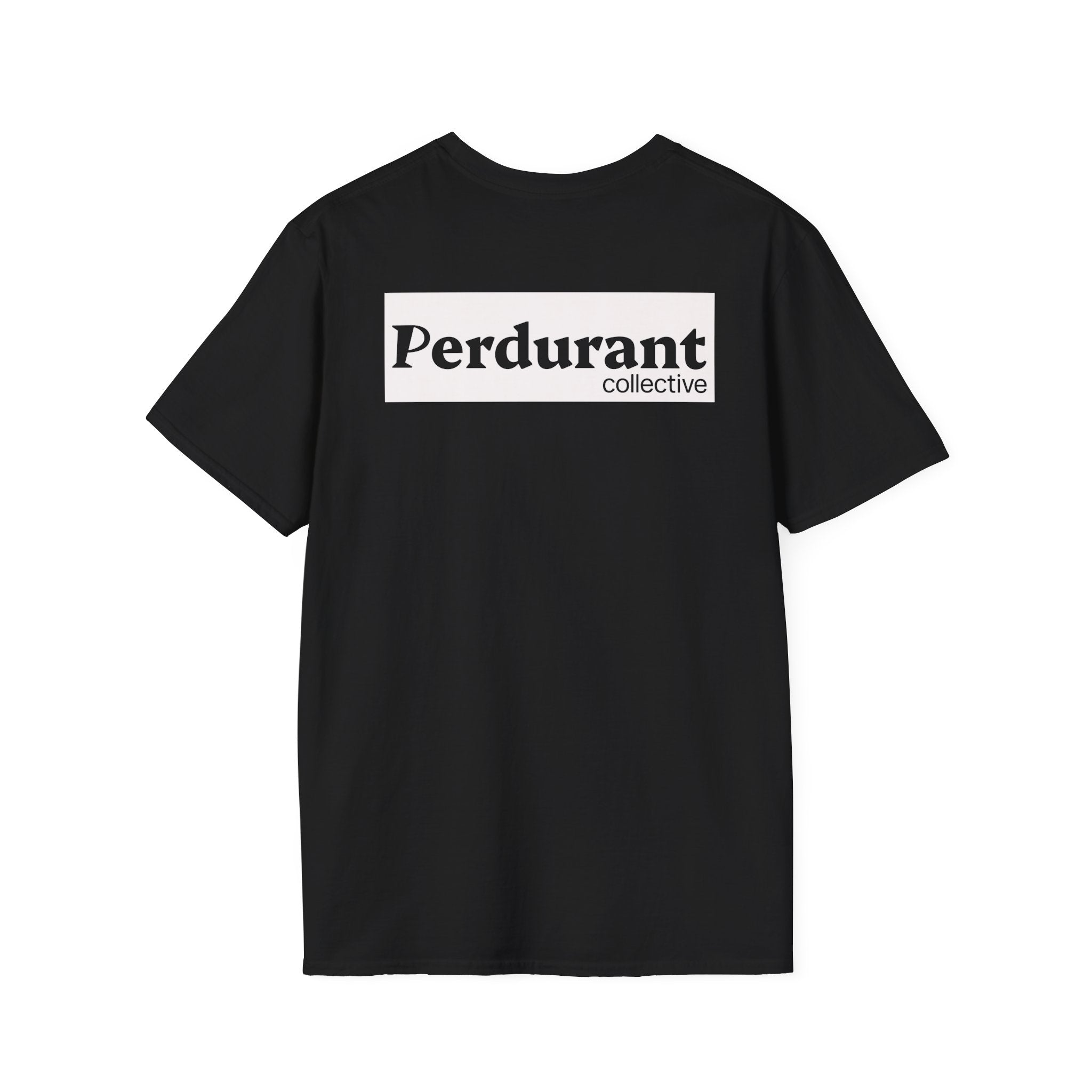 Perdurant Collective Logo T-Shirt - Dark Minimal Unisex Graphic Tee