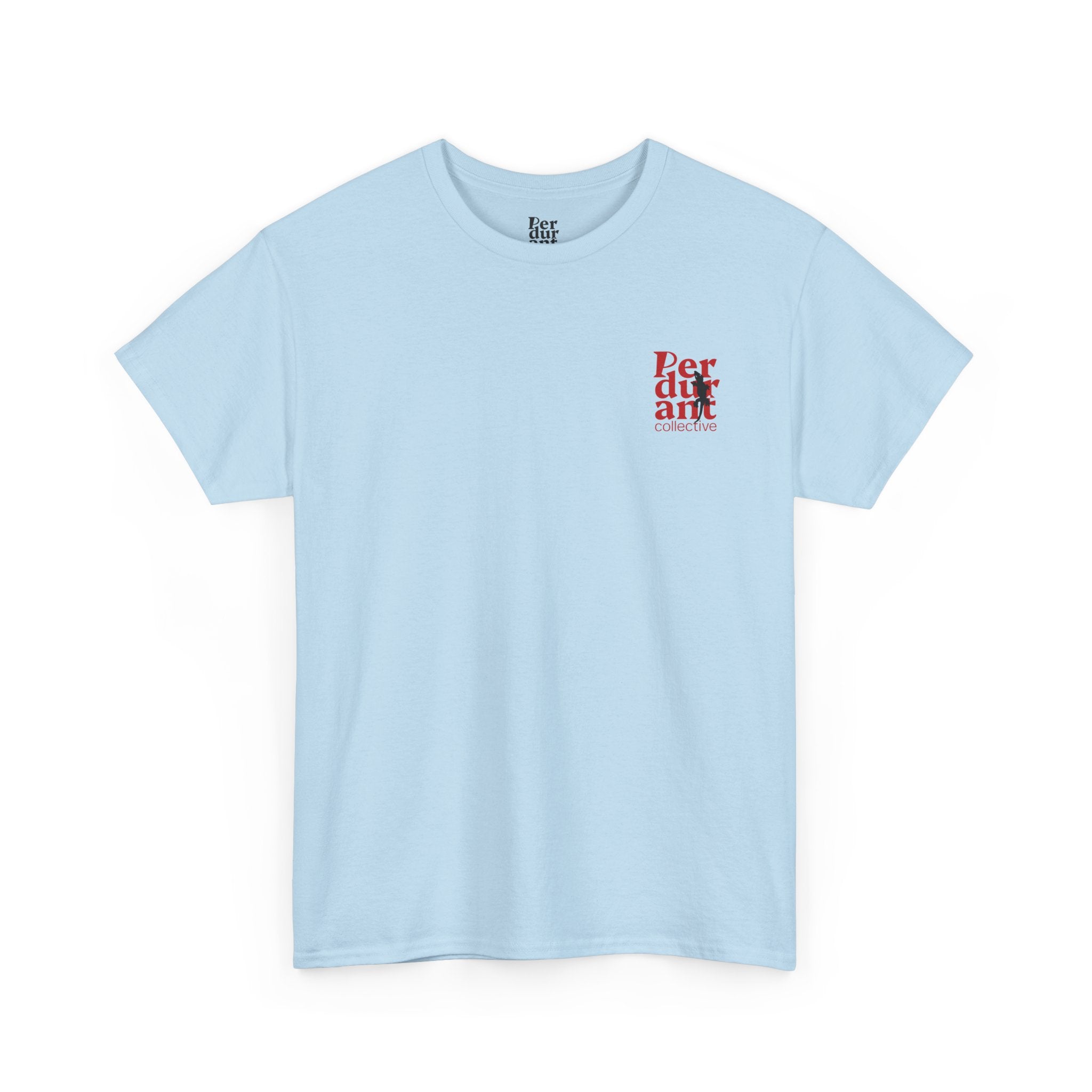 Perdurant Collective Footprint T-Shirt - Light Minimal Unisex Graphic Tee