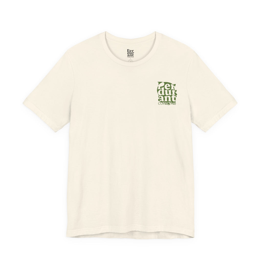 Nate Explores x Perdurant Collective Logo T-Shirt - Light Unisex Adventure & Outdoors Graphic Tee