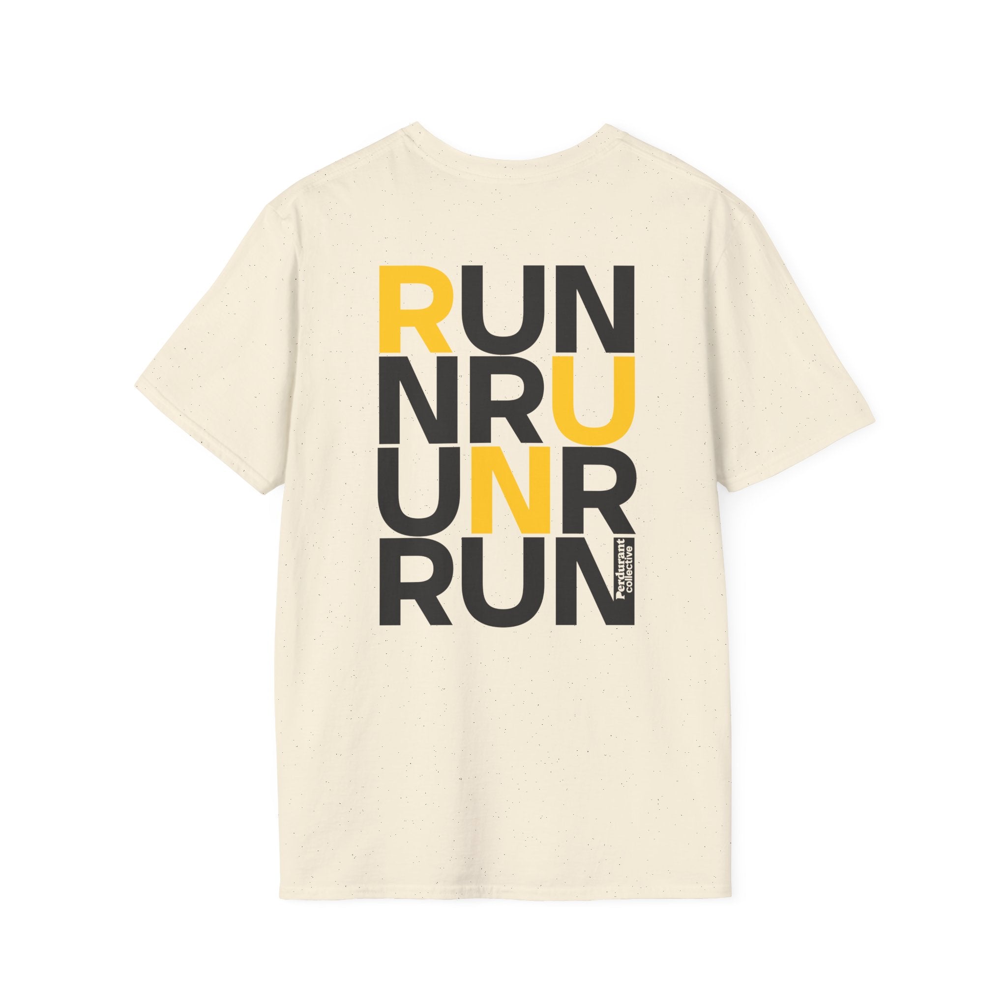 Perdurant Collective RUN RUN RUN T-Shirt - Light Unisex Graphic Running Tee