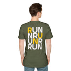 Perdurant Collective RUN RUN RUN T-Shirt - Dark Unisex Graphic Marathon Tee