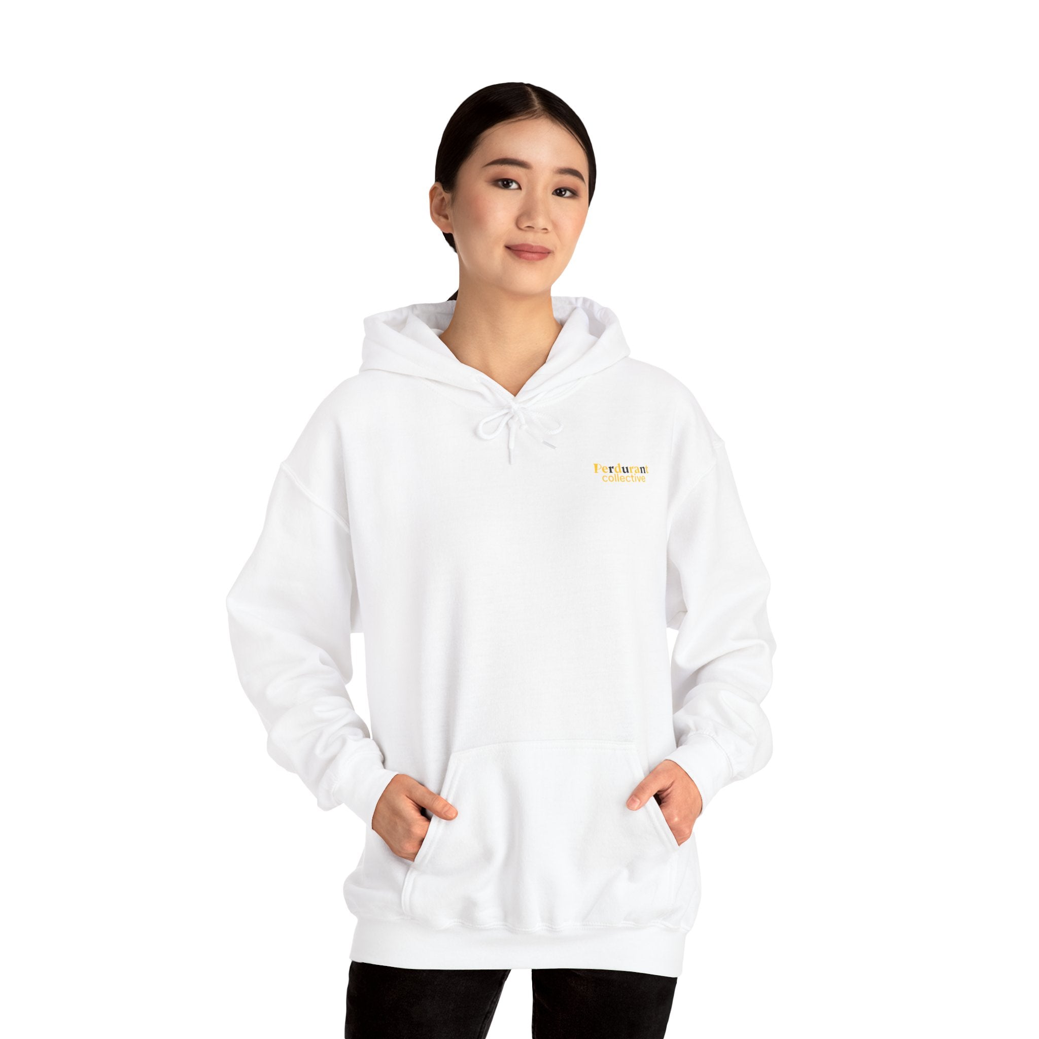 Perdurant Collective RUN RUN RUN Hoodie - Light Athletic Unisex Graphic Pullover for Runners