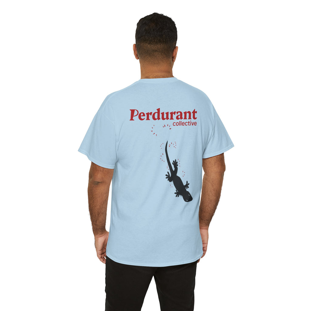 Perdurant Collective Footprint T-Shirt - Light Minimal Unisex Graphic Tee