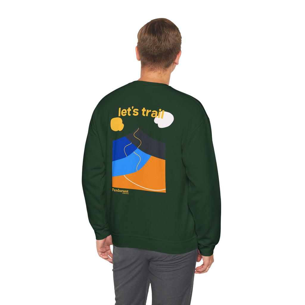 Perdurant Collective Let's Trail Sweatshirt - Dark Adventure Running & Hiking Crewneck