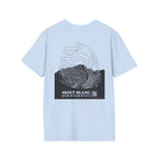 Mont Blanc Topographic T-Shirt - Light Unisex Mountain Relief Tee