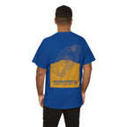 Kilimanjaro Topographic T-Shirt - Yellow Unisex Mountain Relief Special Tee