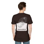 Kilimanjaro Topographic T-Shirt - Dark Unisex Mountain Relief Tee