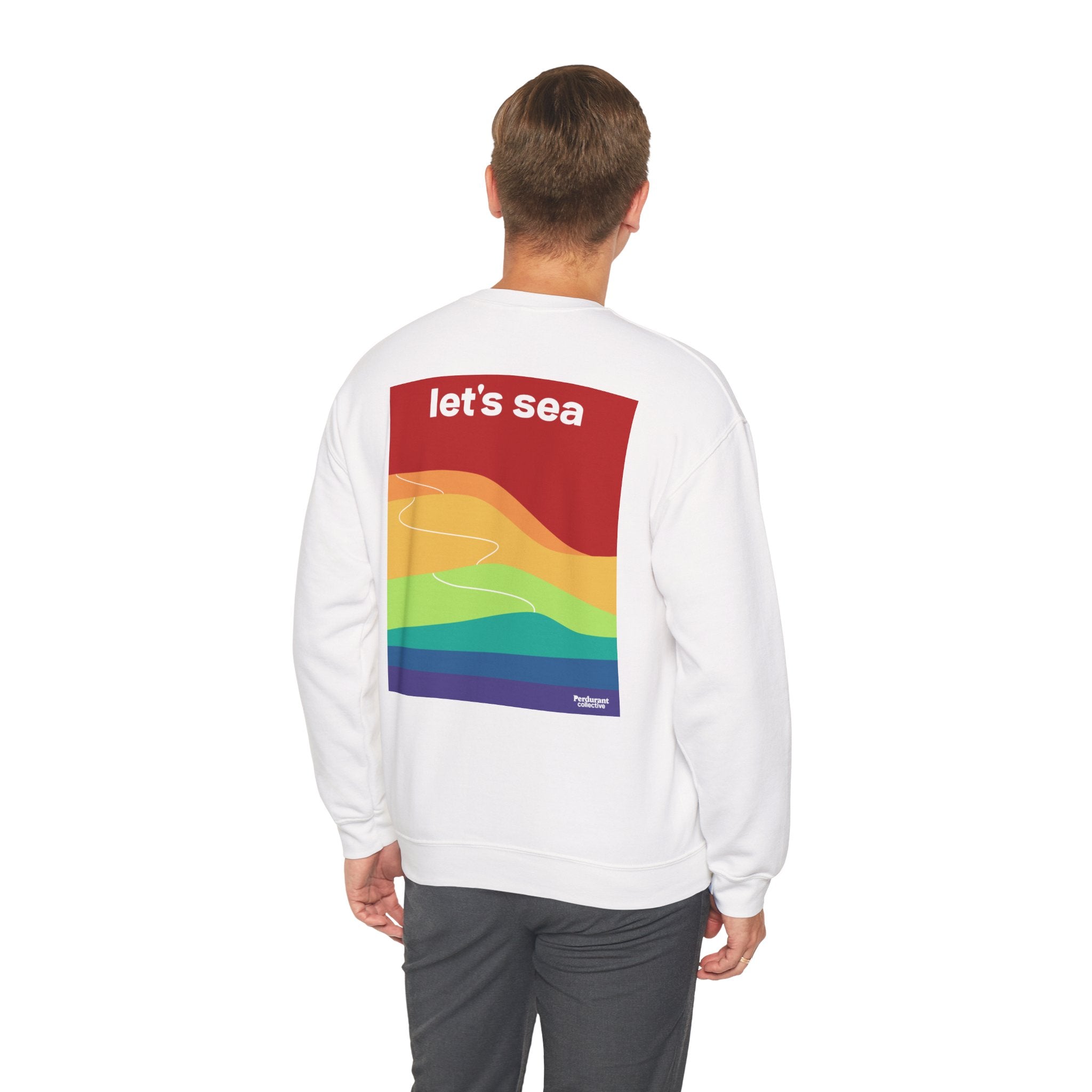 Perdurant Collective Let's Sea Trail Sweatshirt - Graphic Summer Adventure Crewneck