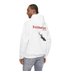 Perdurant Collective Footprint Hoodie - Light Minimal Unisex Graphic Hoodie