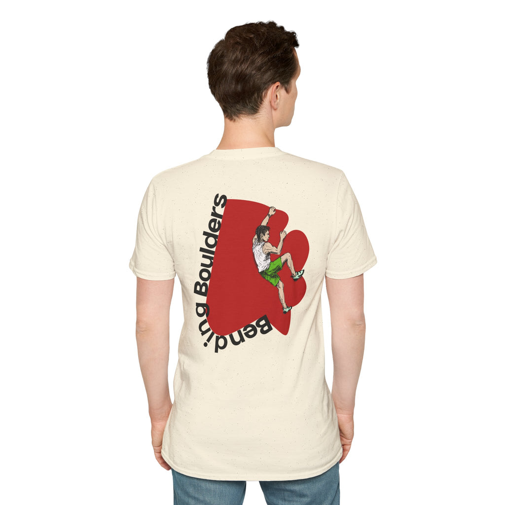 Perdurant Collective Bending Boulders T‑Shirt - Light Climbing & Bouldering Black Graphic Tee