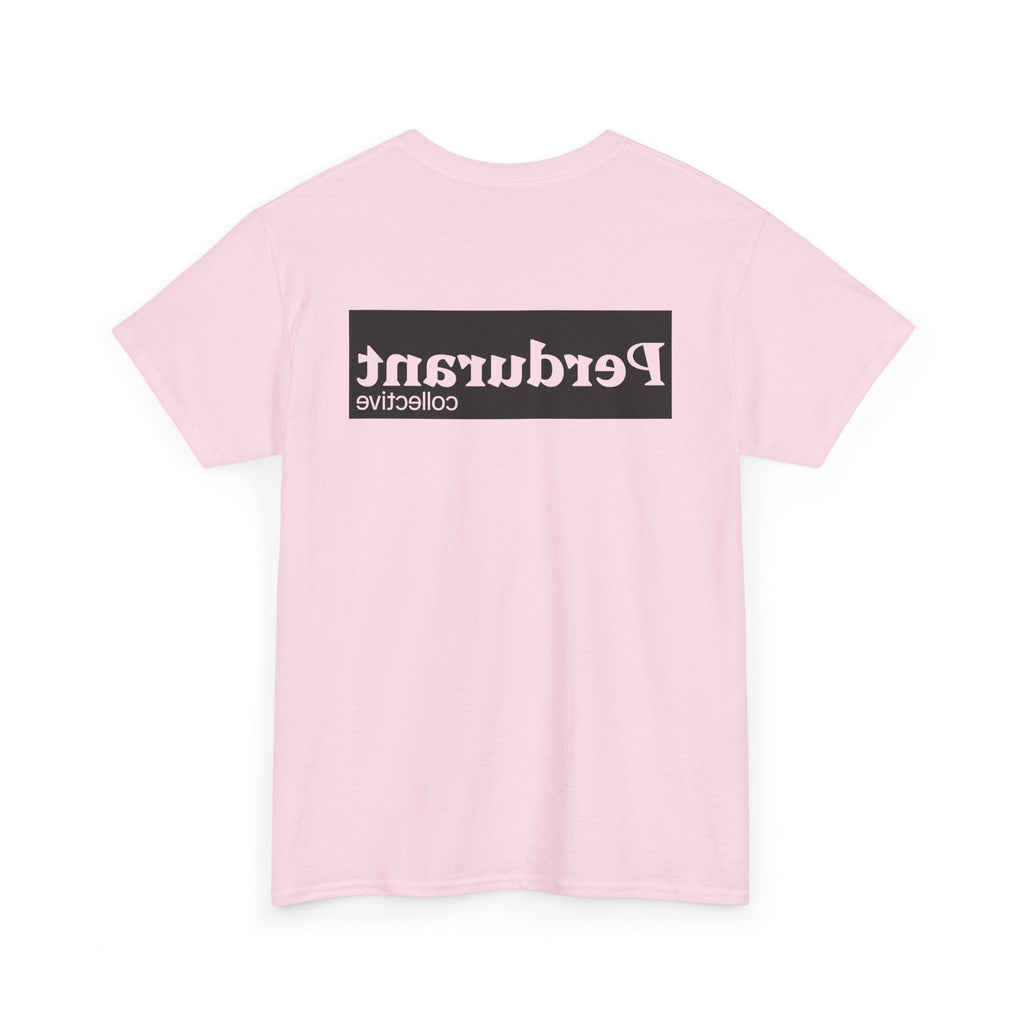 Perdurant Collective Outline Logo T-Shirt - Light Minimal Unisex Graphic Tee