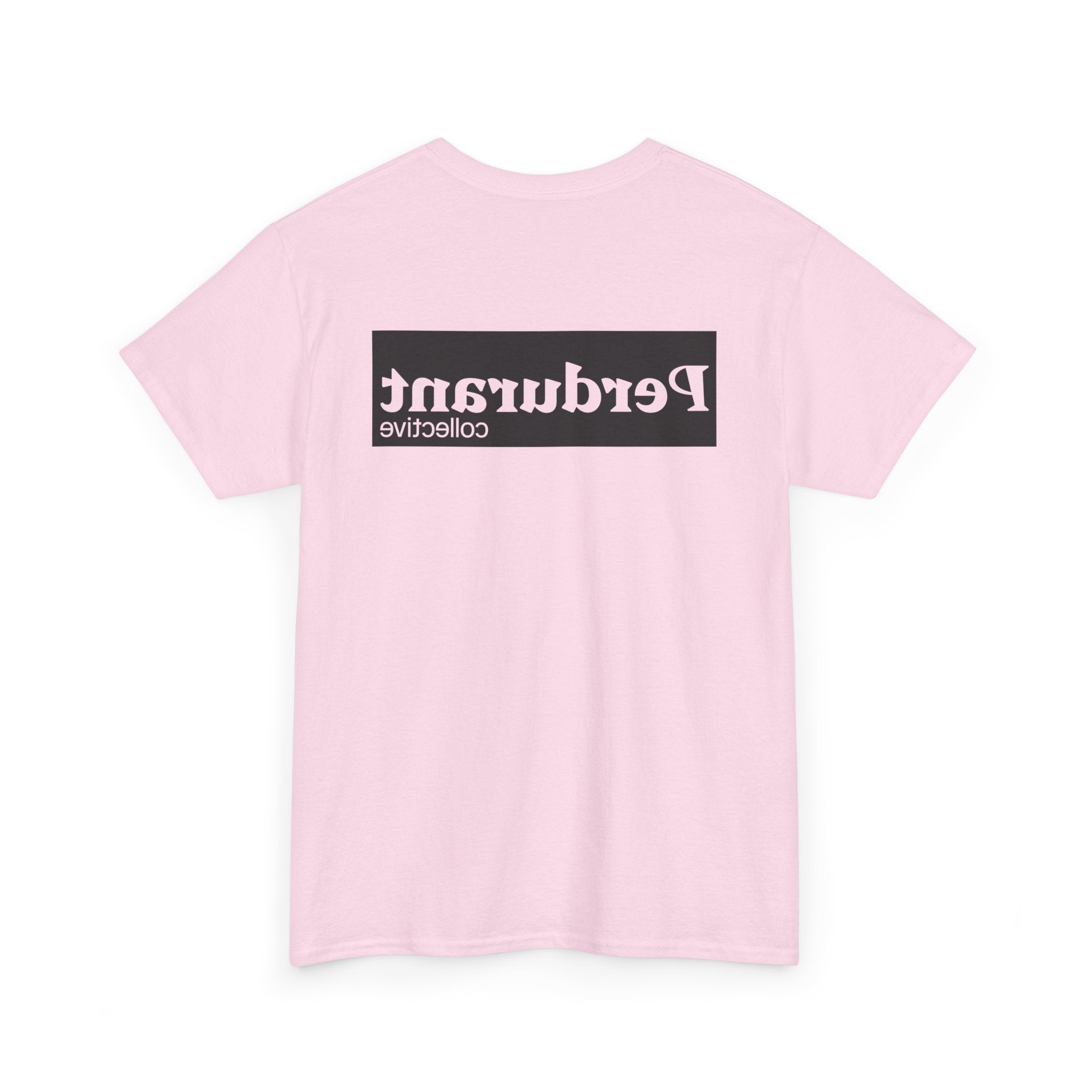 Perdurant Collective Outline Logo T-Shirt - Light Minimal Unisex Graphic Tee