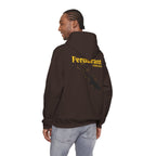 Perdurant Collective Footprint Hoodie - Dark Minimal Unisex Graphic Hoodie