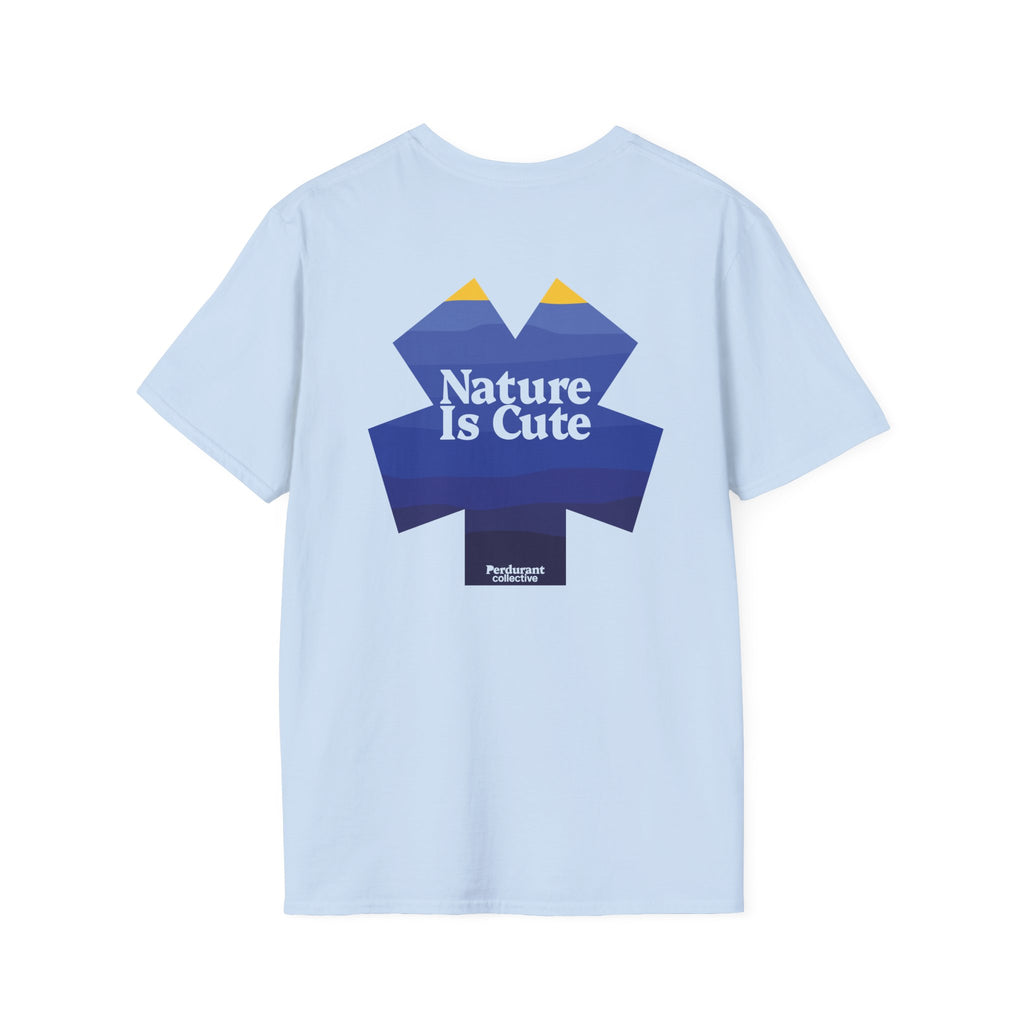 Perdurant Collective Nature Is Cute Hiking T-Shirt - Unisex Cotton Outdoors Tee