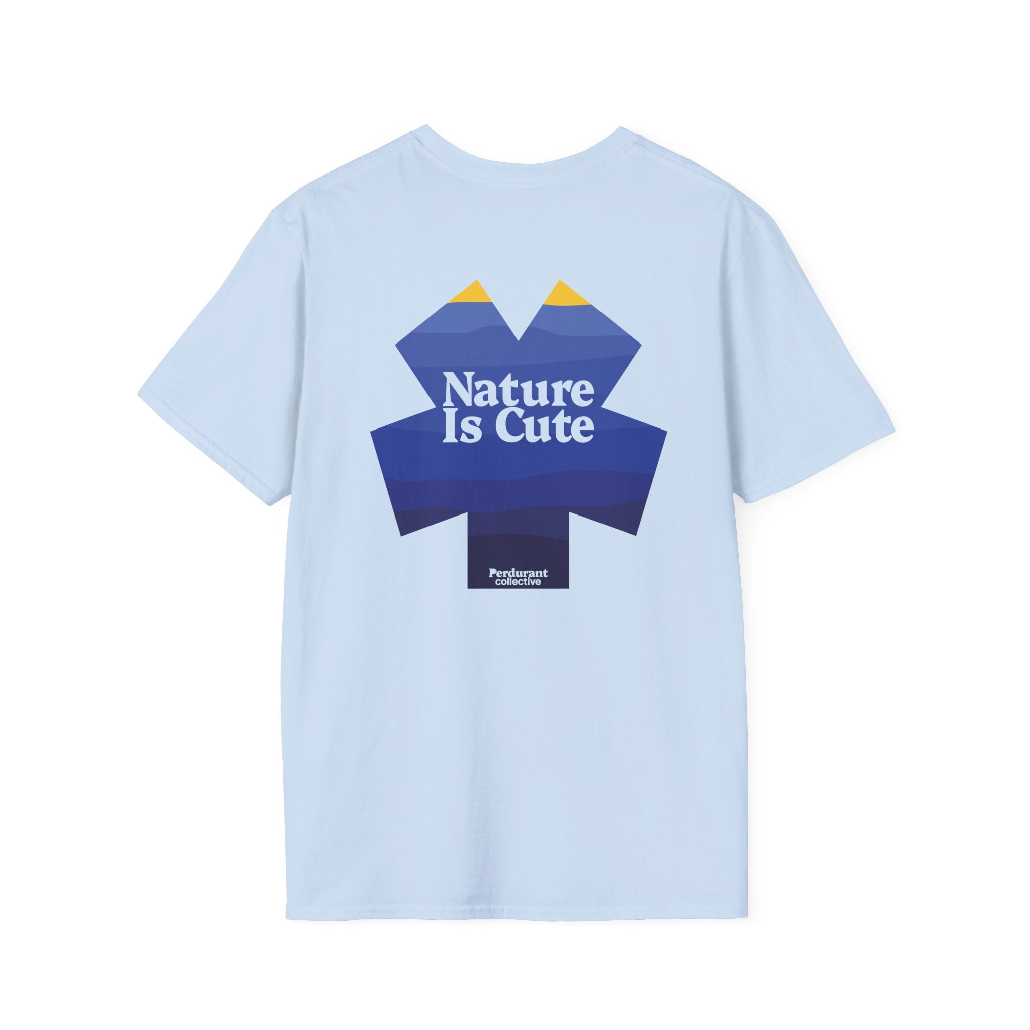 Perdurant Collective Nature Is Cute Hiking T-Shirt - Unisex Cotton Outdoors Tee