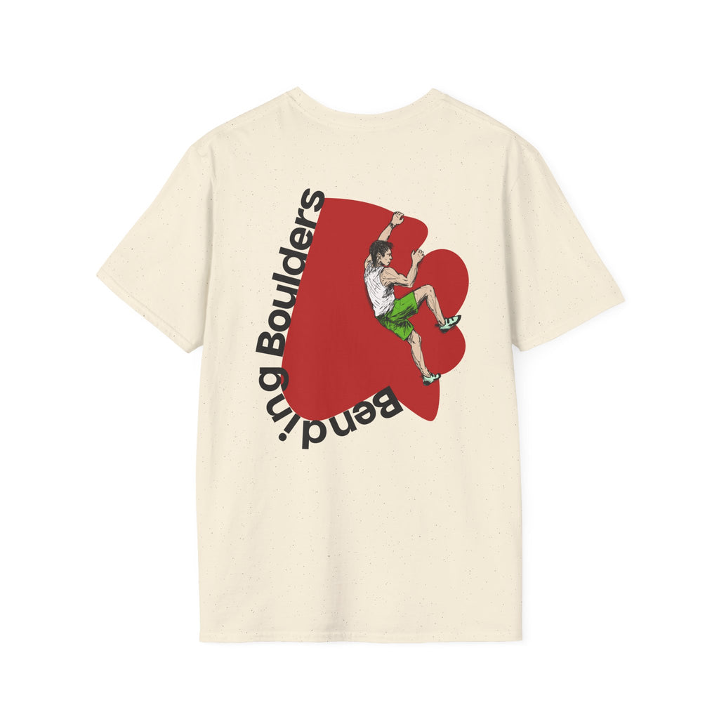 Perdurant Collective Bending Boulders T‑Shirt - Light Climbing & Bouldering Black Graphic Tee