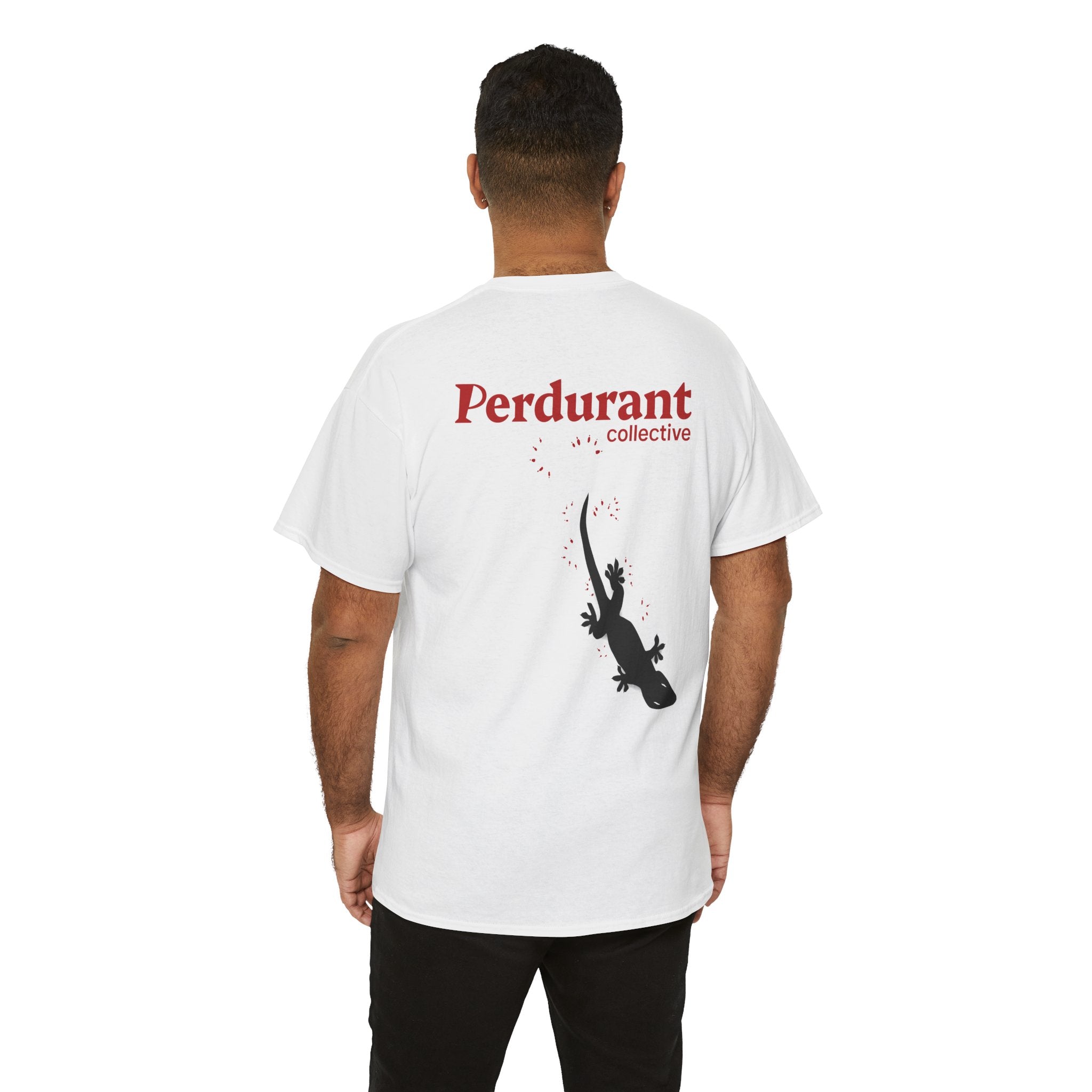 Perdurant Collective Footprint T-Shirt - Light Minimal Unisex Graphic Tee