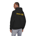 Perdurant Collective Footprint Hoodie - Dark Minimal Unisex Graphic Hoodie