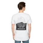 Mont Blanc Topographic T-Shirt - Light Unisex Mountain Relief Tee