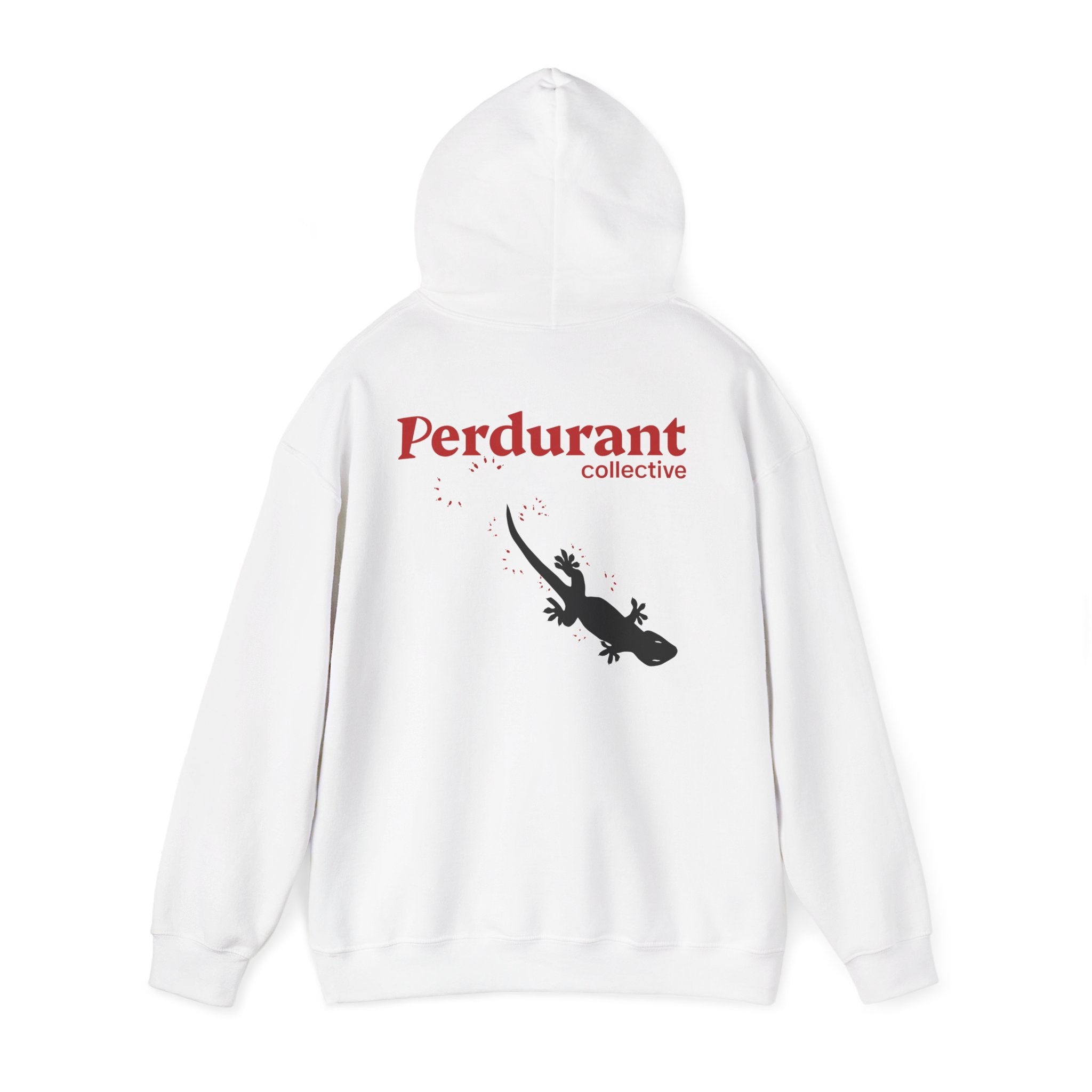 Perdurant Collective Footprint Hoodie - Light Minimal Unisex Graphic Hoodie