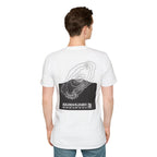 Kilimanjaro Topographic T-Shirt - Light Unisex Mountain Relief Tee