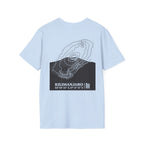 Kilimanjaro Topographic T-Shirt - Light Unisex Mountain Relief Tee