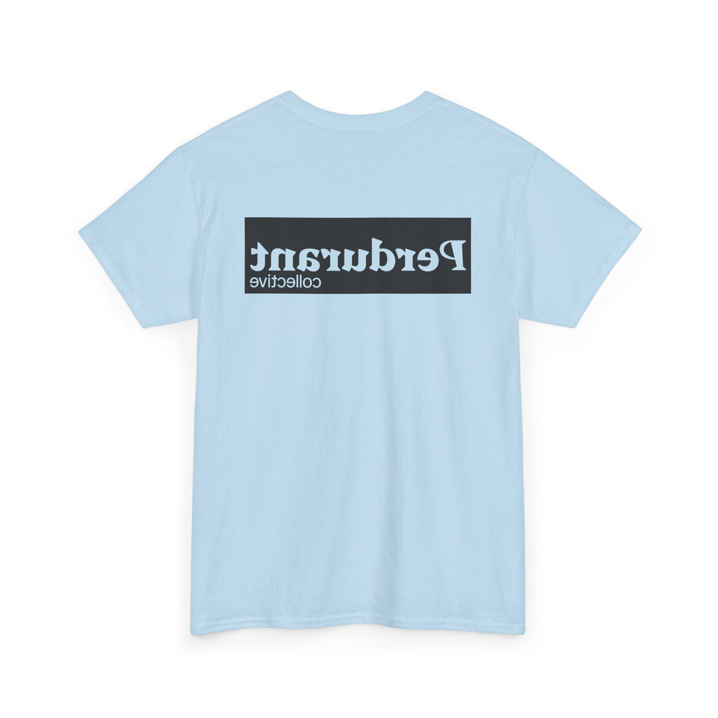 Perdurant Collective Outline Logo T-Shirt - Light Minimal Unisex Graphic Tee