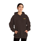 Perdurant Collective RUN RUN RUN Hoodie - Dark Athletic Unisex Graphic Pullover for Runners