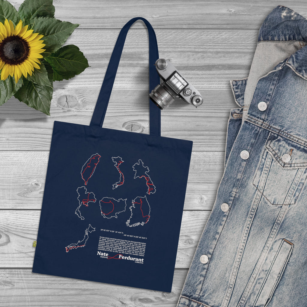 Nate Explores x Perdurant Collective Tote Bag - Unisex Lifestyle Graphic Tote