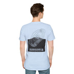 Kilimanjaro Topographic T-Shirt - Light Unisex Mountain Relief Tee