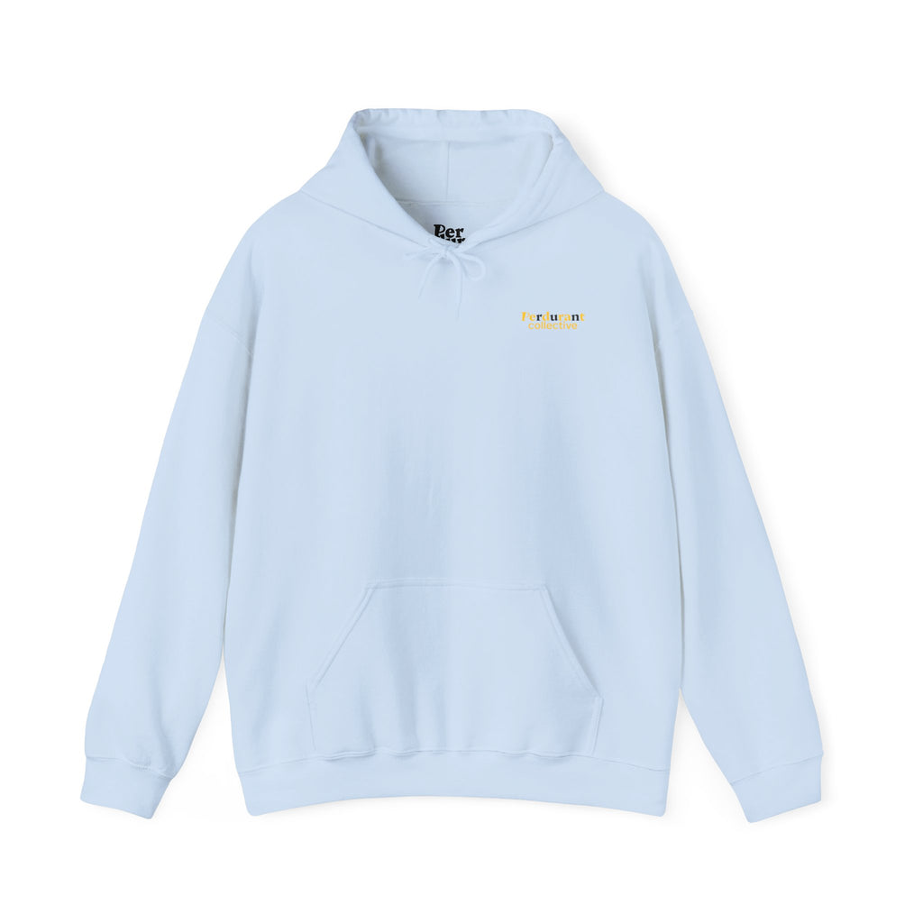 Perdurant Collective RUN RUN RUN Hoodie - Light Athletic Unisex Graphic Pullover for Runners