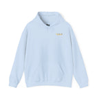 Perdurant Collective RUN RUN RUN Hoodie - Light Athletic Unisex Graphic Pullover for Runners