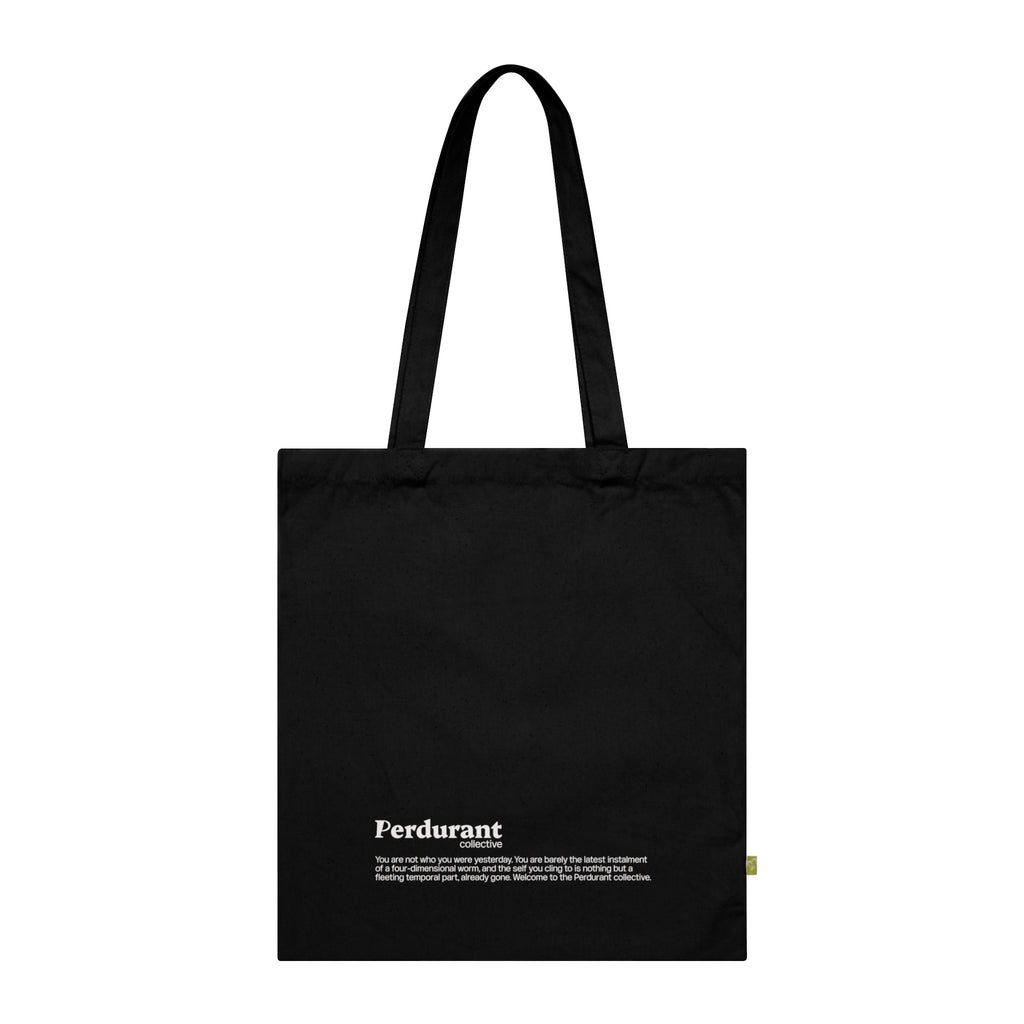 Perdurant Collective - the Minimal Dark Unisex Tote Bag